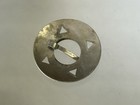 1700 s Silver Fur Trade Era Decorated Brooch Engraved Gorget Pin   Nice Example
