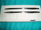Vintage Cross Mechanical Pen   Pencil Set In Box Silver Chrome Engraved  0 S h 