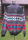 Vintage Native American Seminole Ribbon Patchwork  Linedjacket Mens M l Pockets