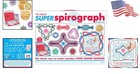 Innovative 50th Anniversary Spirograph Drawing Kit     Create With 75  Elements