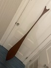 Antique Maori Carved Wood Canoe Paddle New Zealand Island Tiki Art