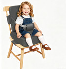 Portable Toddler Booster Seat For Eating   Kitchen Chair  Dark Grey waterproof