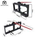 Skid Steer 49  Hay Bale Spear Attachment Heavy Duty Tractor Bale Handling Hitch