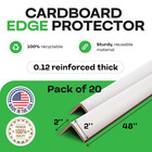 2    X 2    X 48    Cardboard Edge Protector  pack Of 20  - Corner Protectors For Ship