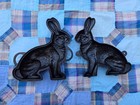 Vintage Genuine Restored Griswold Cast Iron Easter Rabbit Cake Mold  862 863 