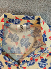 Pabst Blue Ribbon Beer Button Up Shirt Nwt Men s Size L Tan W  All-over Logo