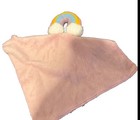 Lot Of Two Moon   Stars Newborn Baby Pink Rainbow Lovey Security Blanket Plush