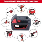 48-11-1880 Charger   2pack 9ah Battery 18v For Milwaukee M18 18 Volt 48-11-1890