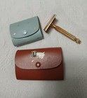 Vintage Junk Drawer Lot Razors  Watches   Measuring Tape  Harmonic And More