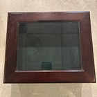 Vintage 1990   s Tabletop Wood And Glass Display Case - 12x10x4    - Lockable