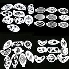Bowitzki 45 Pcs Face Paint Stencils For Kids Gifts Reusable Painting Templates