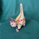 Robert Shield Southwest Design Cat Papier Mache Handpainted W  Fish Tag-necklace