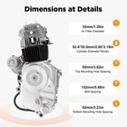 125cc 4 Stroke Atv Engine Motor W  Reverse Electric Start Semi Auto Go Kart Quad