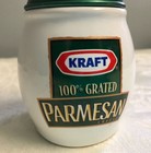 3 5  Kraft 100  Grated Parmesan Cheese Ceramic Shaker Green Lid 