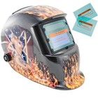 Pro Auto Darkening Welding Helmet Arc Tig Mig Grinding Welders Mask Solar 2 Lens