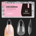 Beetles Medium Almond Nail Tips 576pcs 12 Sizes Pre-etched Soft Gel Tips