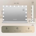 15 Led Hollywood Vanity Makeup Mirror Dimmable 3 Lighting Modes Desk Mirror Lamp