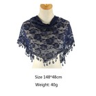 Muslim Women Lace Triangle Scarf Hijab Shawls Scarves Stoles Neck Wrap Cover