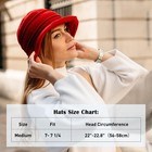 Comhats Wool Cloche Hat For Women  Vintage 1920s Winter Style   Wool-blend Wa   