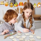 36 Pcs Fall Thanksgiving Wood Cutouts Crafts For Kids   Adults - Autumn Maple
