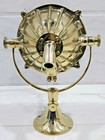 Vintage Solid Brass Nautical Ship Searchlight Spotlight With Front Guard Marine