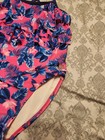 Body Glove Girls Tropical Pink And Blue Floral Ruffle One-piece Swimsuit