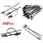 Car Pipe Cable Wiring Harness Fastener Push Clips Straps Wire Tie Released Zip