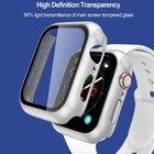 Glass case strap For Apple Watch 11 10 Band 44 40 38 42 49 45 Mm Silicone Straps