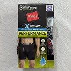 Hanes Sport X-temp Men   s Boxer Briefs 3 Pack 2xl Tagless Regular Length New