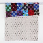 Handmade Multicolor Scrap Square Quilted Lap Quilt 50 lx32 w