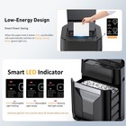 100-sheet Auto Feed Paper Shredder 17l Commercial P-4 Cross Cut For Home Office