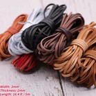Genuine Cowhide Leather Strip Cord Lace Thong String Diy  Jewellery 8 Colours