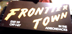 Vintage Frontier Town Adirondacks Cardboard Tourist Sign 13 3 4  X 7 3 8 