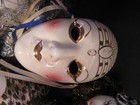 Lot Of 4 Vintage Hand Painted Ceramic Mardis Gras Mask New Orleans Fll