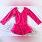Wenchoice Girls Pink Tutu Leotard Dress Long Sleeve Size M  3-4t  Ballet Dance