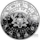 Libra Goddesses Zodiac 1 Oz Silver Coin 5 Cedis Ghana 2026