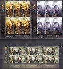New Zealand 2003 Lord Of The Rings  Return Of King  Set Of 6 Plate Blocks Mnh