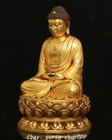 3 5  Old Tibet Purple Bronze Gold Shakyamuni Sakyamuni Amitabha Buddha Statue
