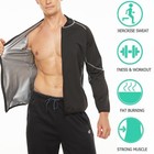 The Kewlioo Men Sauna Suit Heat Trapping Shirt Hot Sweat Body Shaper Heavy Duty