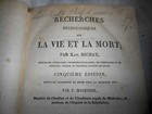 1829 French Antique Medical Book Research Physiological Principles Life   Death