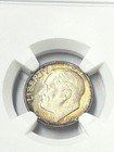 1952 D Roosevelt Silver Dime Ngc Ms67  Ft Toned  ngc Pop 26-only 17 Higher 