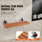Folding Teak Shower Seat 20 1   X 13 2   Wall Mounted Shower Bench 440 Lbs