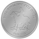 Desperate Enterprises Marlin Round Fully Embossed Steel Sign - Nostalgic Vint   