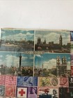 Great Britain Stamp Collection  36 Stamps - Plus London 4 Scene Postcard