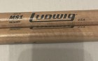 Ludwig Ms1 Hickory Drumstick Pair-made In Usa- Solid Hickory- Vintage Drum Stick