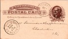 Antique 1886 Walterboro Sc South Carolina Fancy Cancel Postal Card