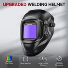 Welding Helmet Auto Darkening Large Viewing For Arc Tig Mig   16  Welding Gloves
