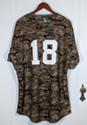 Vintage Fort Wayne Wizards Camo Jersey Minor League Baseball  18 Vtg Size 48 Xl