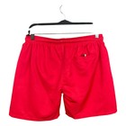 Boss By Hugo Boss Men s Quick-drying Large Contrast Logo Swim Shorts Red Size M