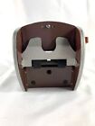 Vintage 1950s Nestor Johnson Metal Card Shuffler Model No  50 Wood W box No Lid